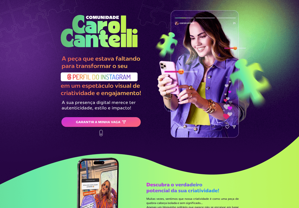 Community Carol Cantelli visual identity detail