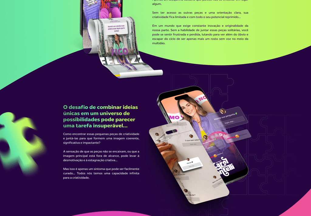 Community Carol Cantelli landing page section