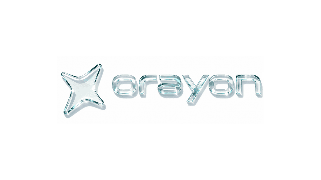 Orayon: glass 3D logotype